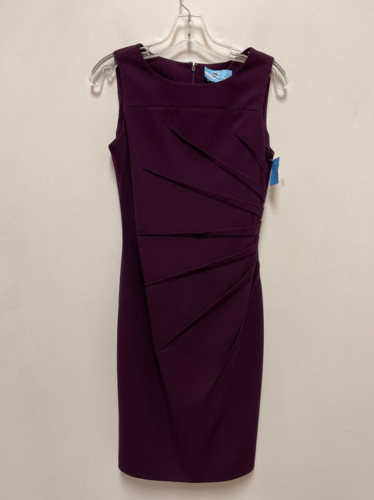 Dress Casual Short By Calvin Klein In Purple, Size: S