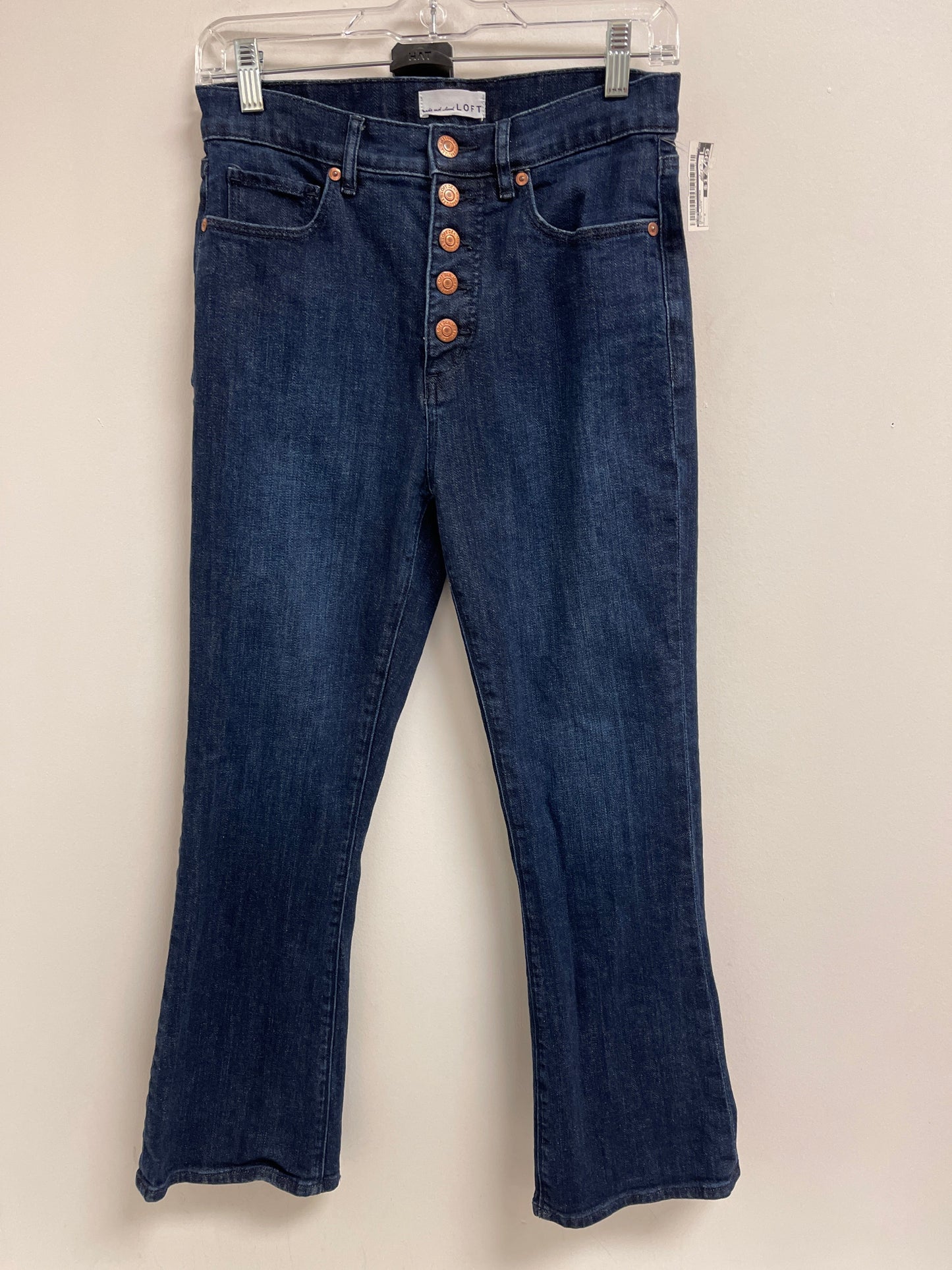 Jeans Cropped By Loft In Blue Denim, Size: 2