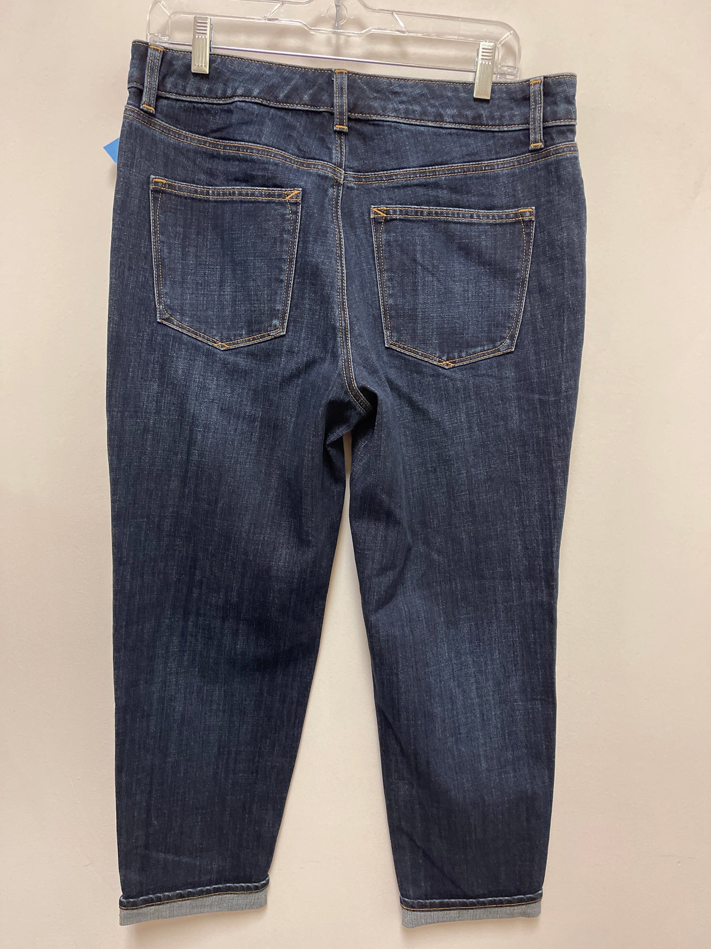 Jeans Straight By Talbots In Blue Denim, Size: 8