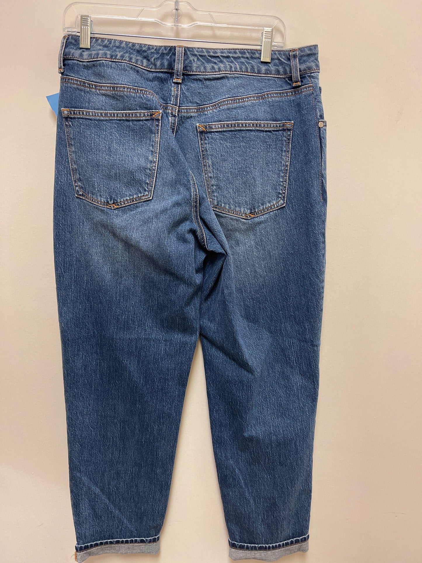 Jeans Straight By Talbots In Blue Denim, Size: 8