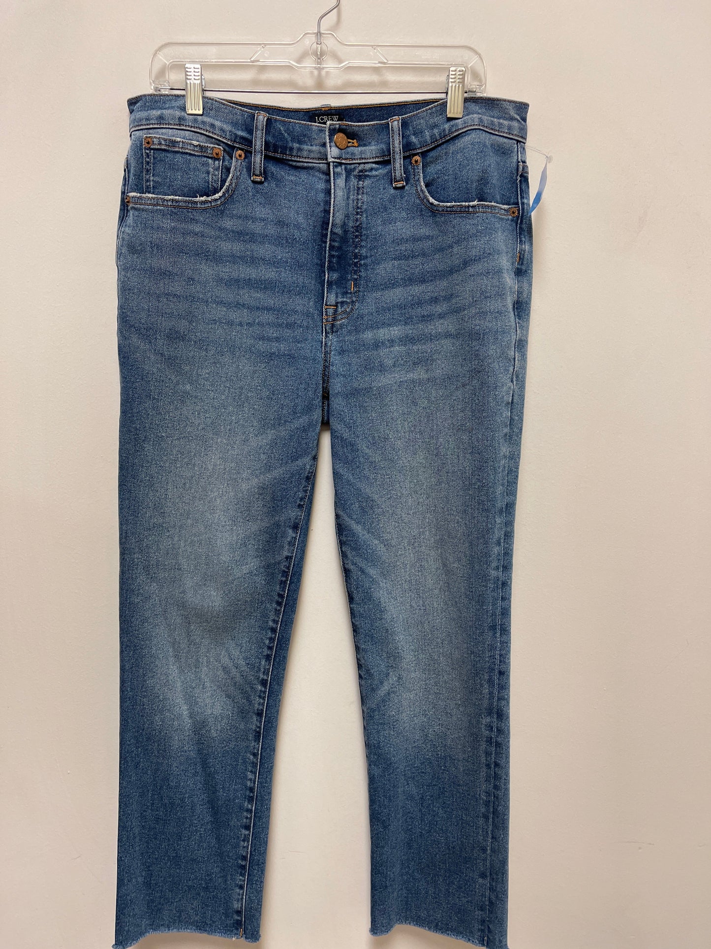 Jeans Straight By J. Crew In Blue Denim, Size: 10