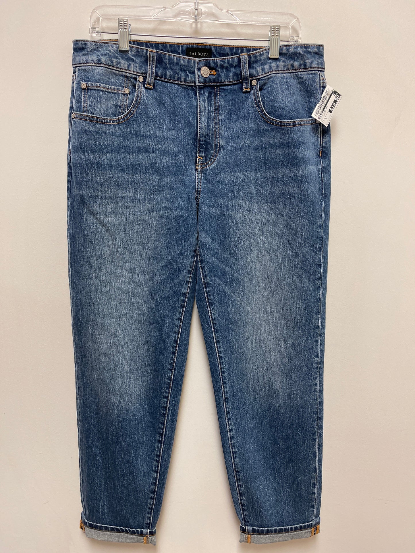 Jeans Straight By Talbots In Blue Denim, Size: 6