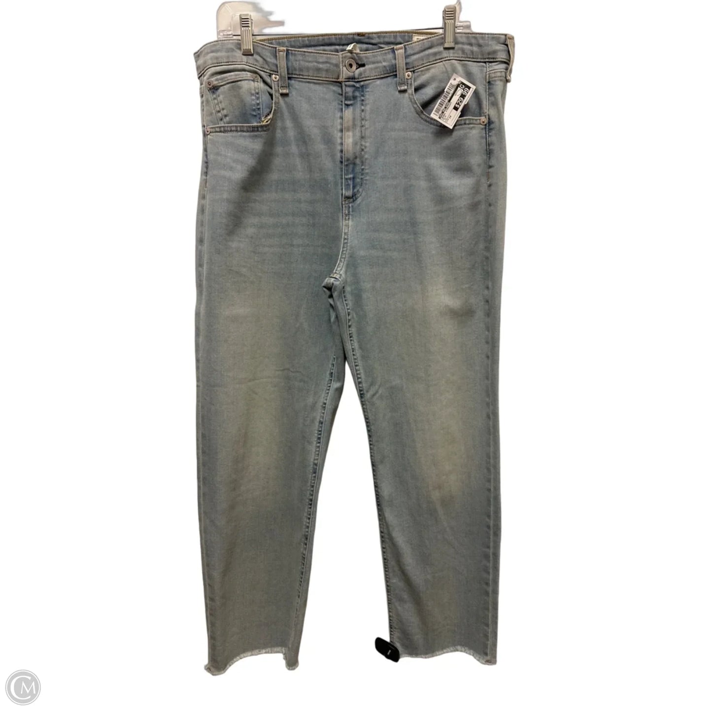 Jeans Straight By Rag And Bone In Blue, Size: 14