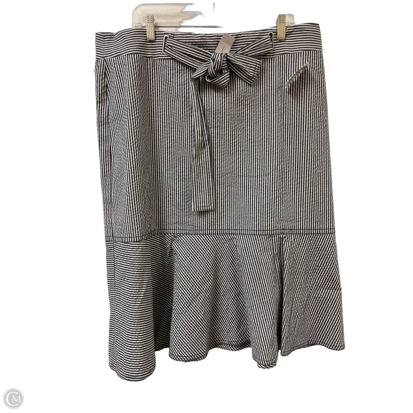 Skirt Midi By Ann Taylor In Grey, Size: 1x
