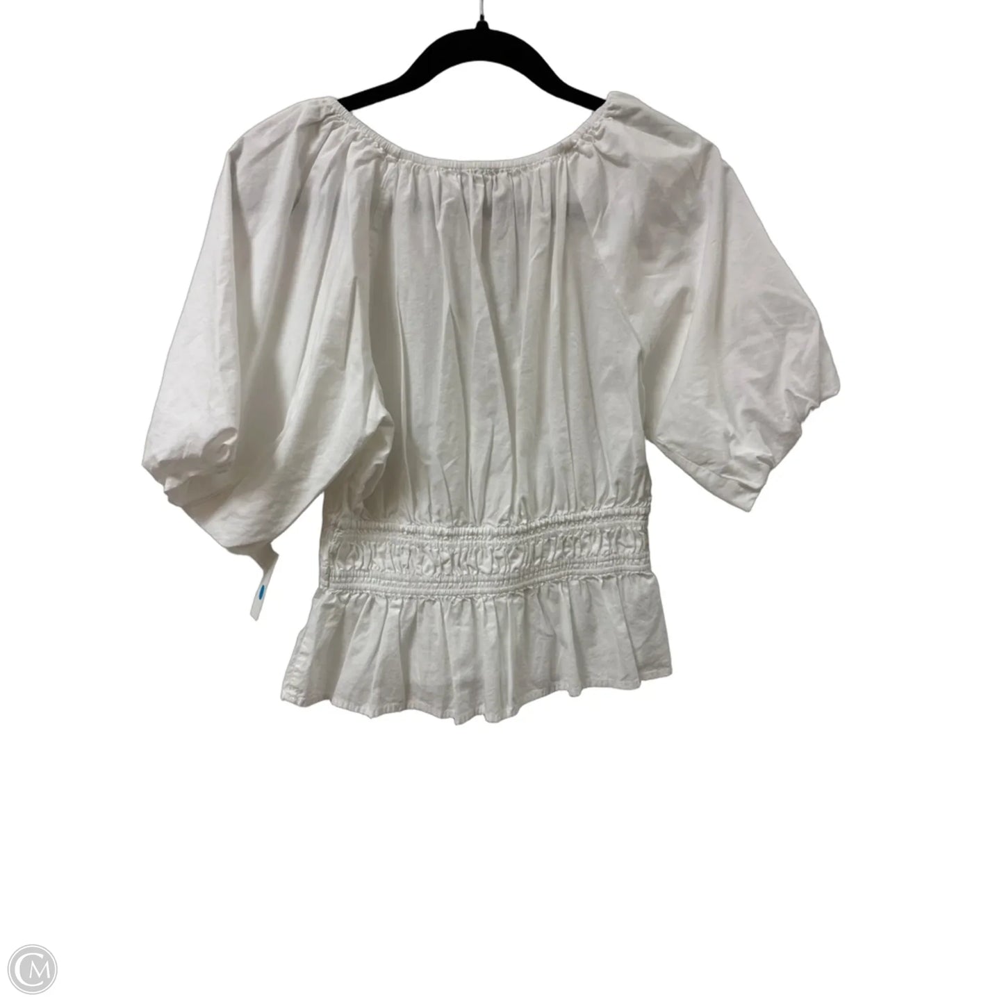 Top Short Sleeve By Loft In White, Size: S