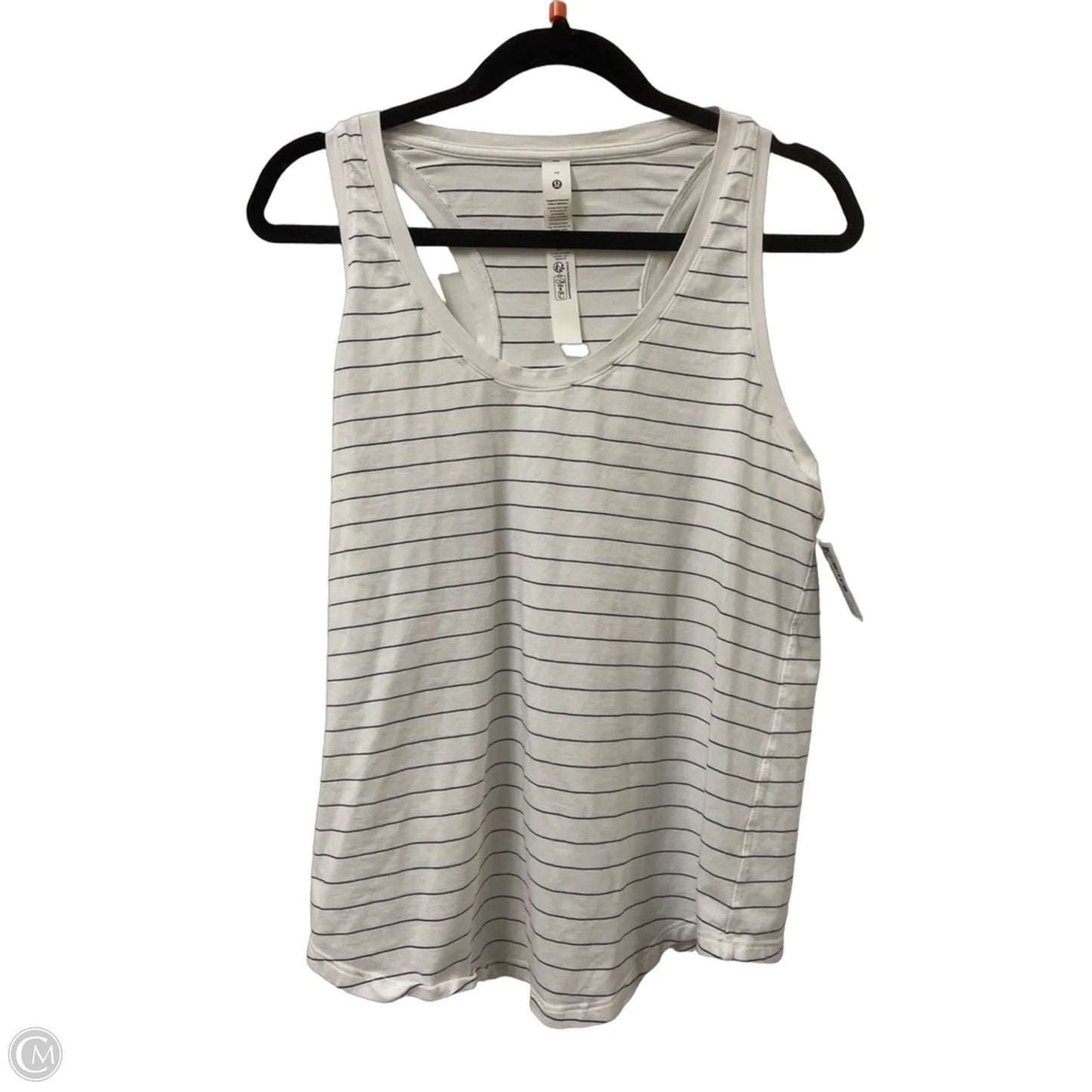 Athletic Tank Top By Lululemon In Striped Pattern, Size: 10