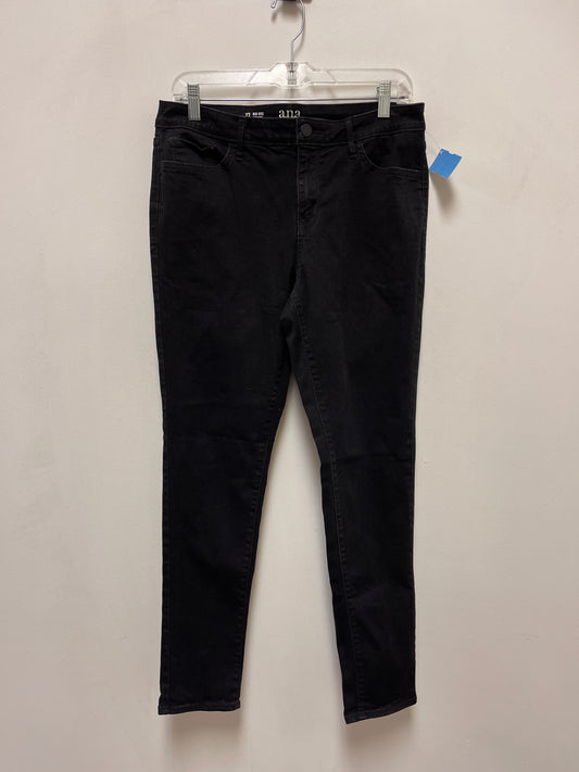 Jeans Skinny By Ana In Black Denim, Size: 12