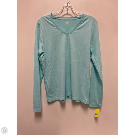 Top Long Sleeve By Lands End In Blue, Size: S