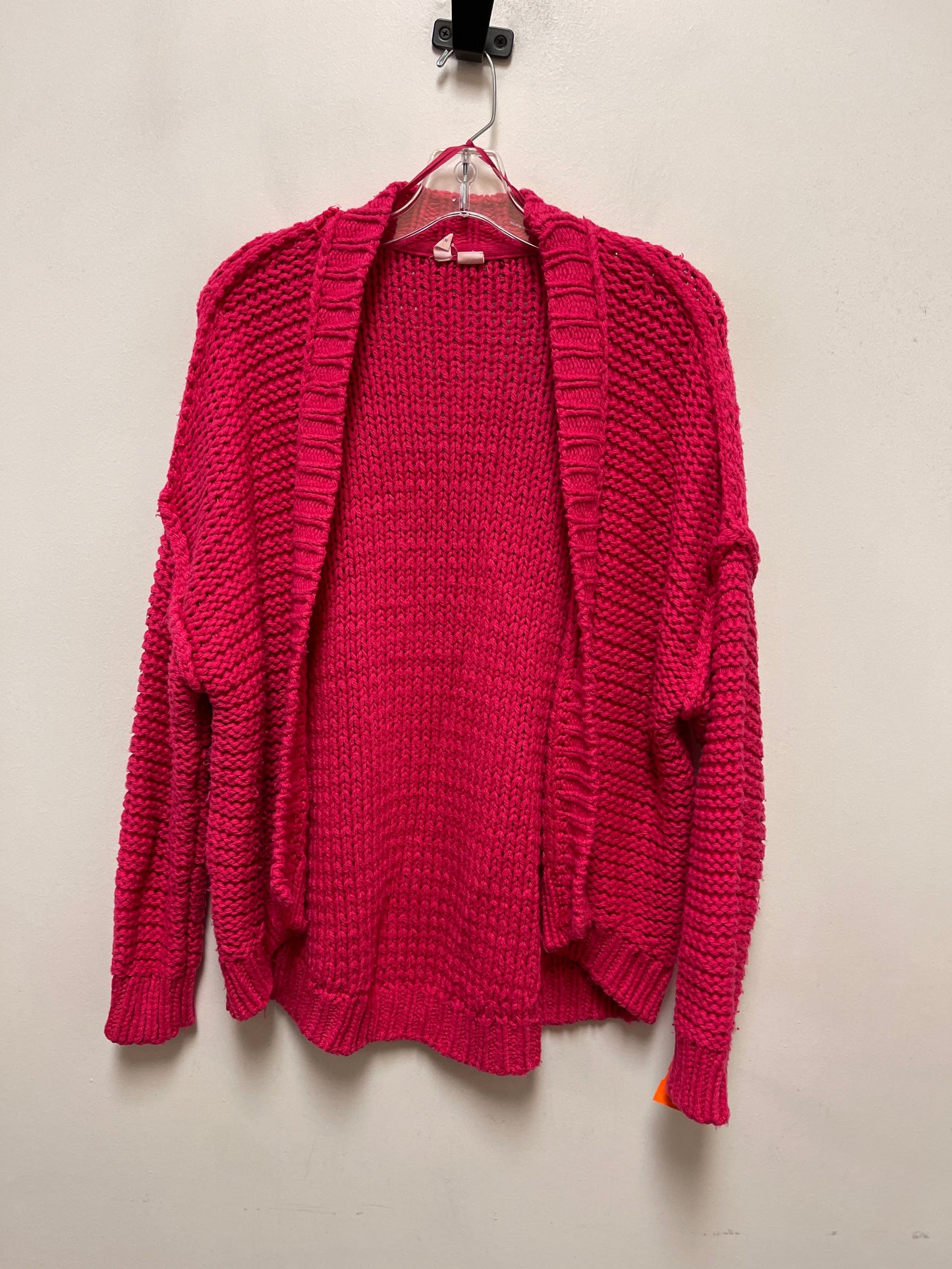 Sweater Cardigan By Moth In Pink, Size: M