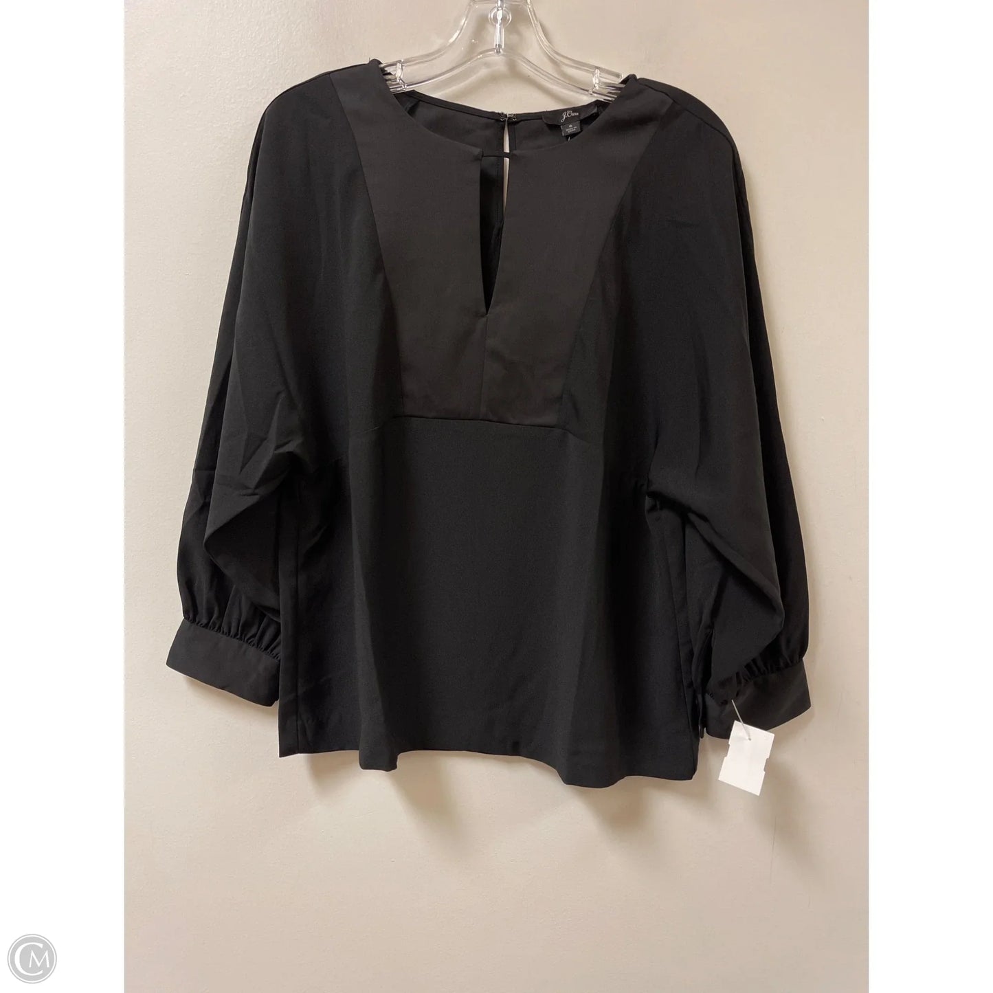 Top Long Sleeve By J. Crew In Black, Size: S