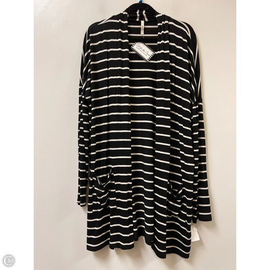 Sweater Cardigan By Clothes Mentor In Black & White, Size: Xl