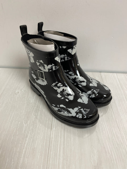 Boots Rain By Capelli In Black & White, Size: 9