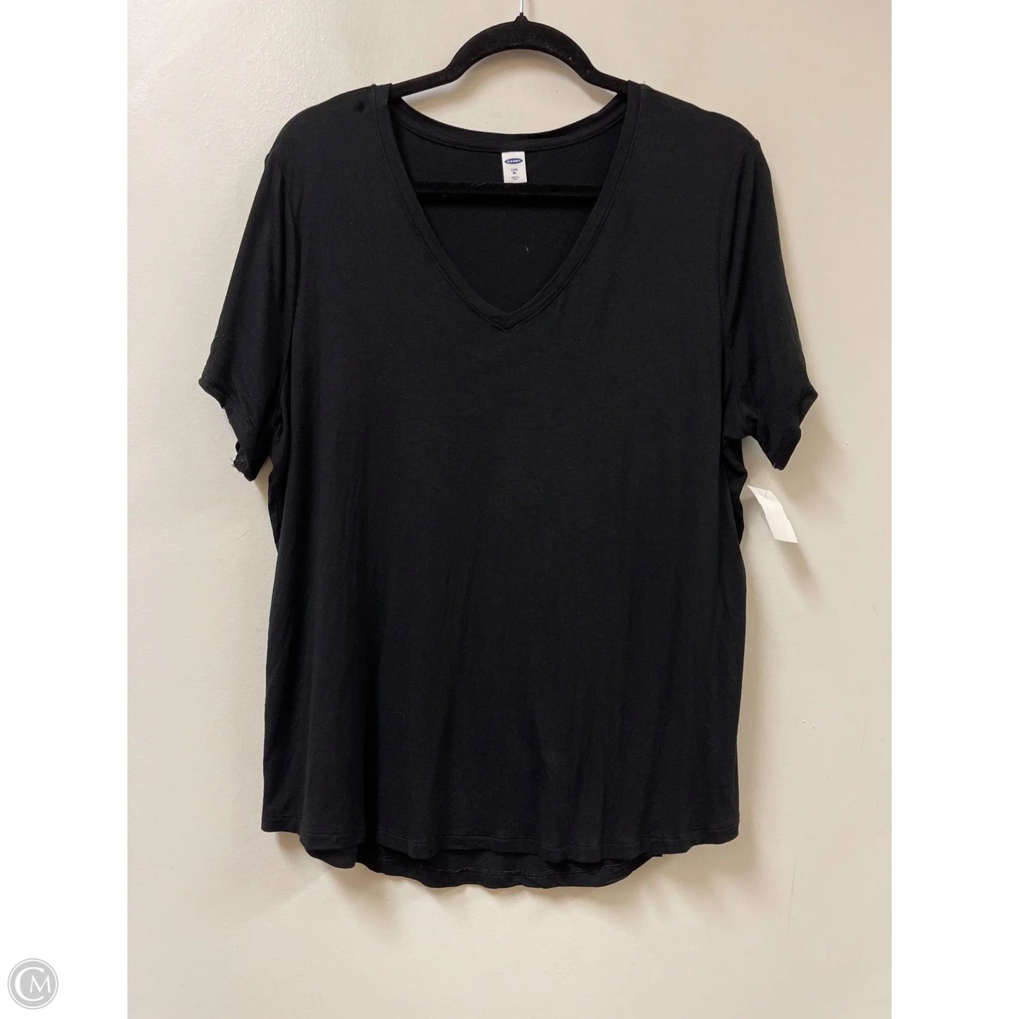 Top Short Sleeve By Old Navy In Black, Size: Xl