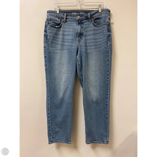 Jeans Straight By Old Navy In Blue Denim, Size: 14
