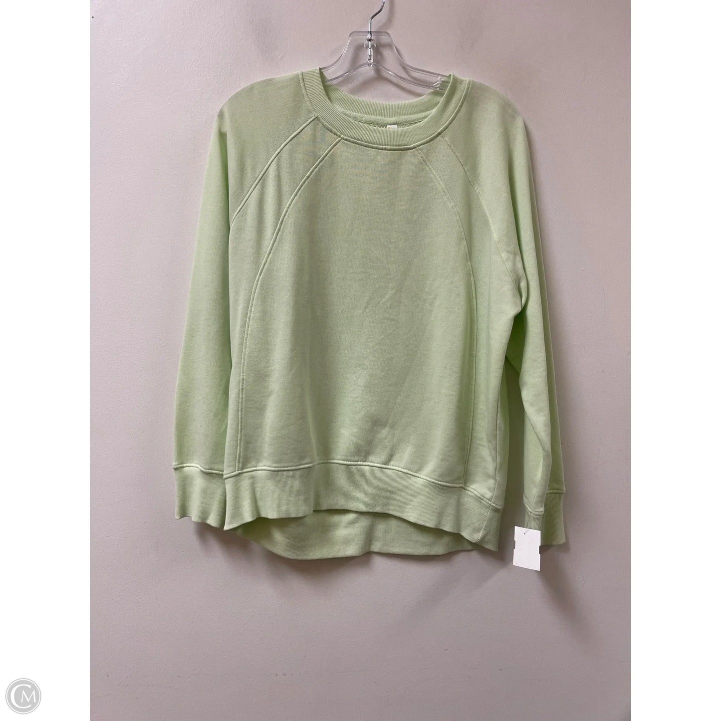 Athletic Sweatshirt Crewneck By Zella In Green, Size: Xs