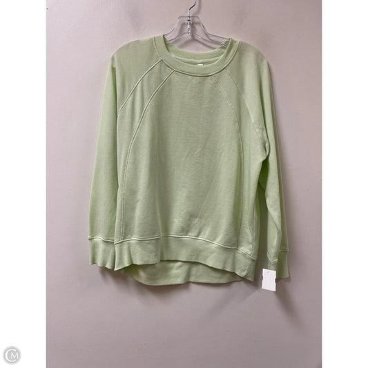 Athletic Sweatshirt Crewneck By Zella In Green, Size: Xs