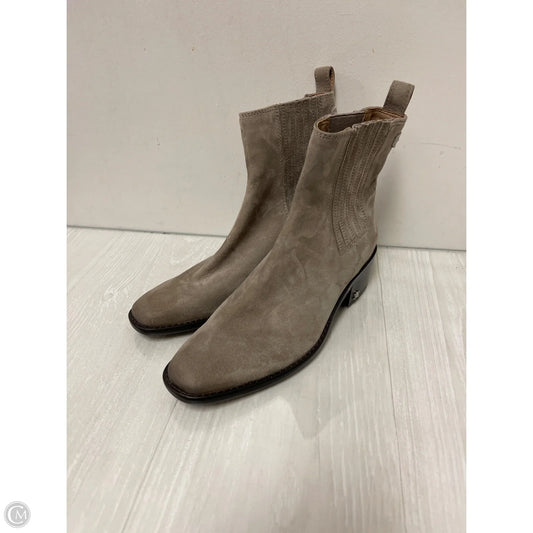 Boots Ankle Heels By Sam Edelman In Beige, Size: 7.5