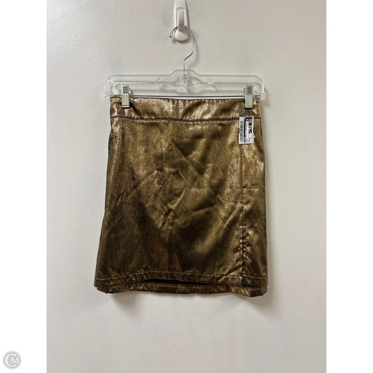 Skirt Mini & Short By Shein In Gold, Size: Xl