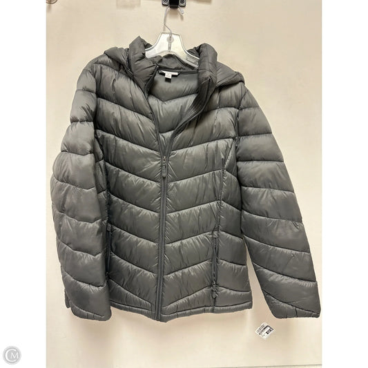 Jacket Puffer & Quilted By Charter Club In Grey, Size: Xl