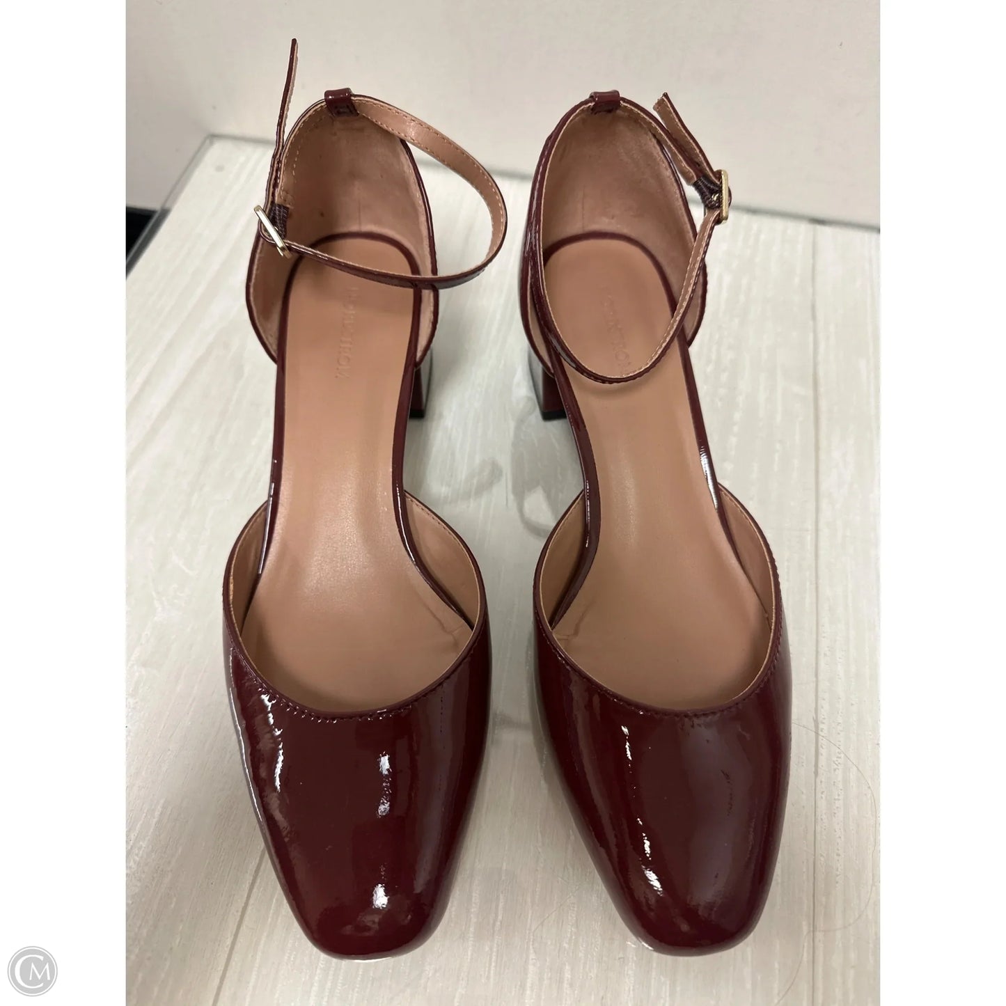 Shoes Heels Block By Nordstrom In Maroon, Size: 7.5