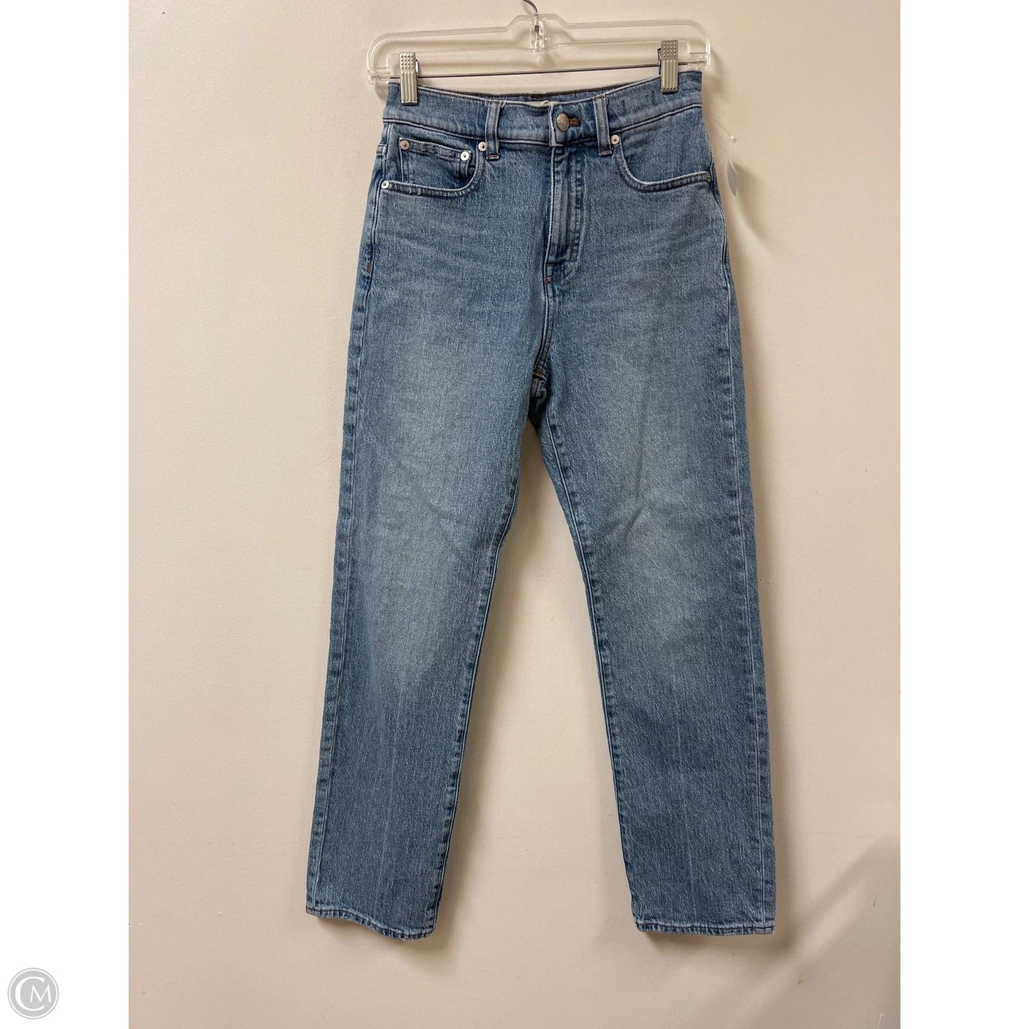 Jeans Straight By Madewell In Blue Denim, Size: 2