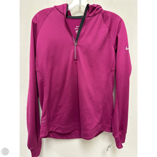 Athletic Jacket By Nike Apparel In Pink, Size: L