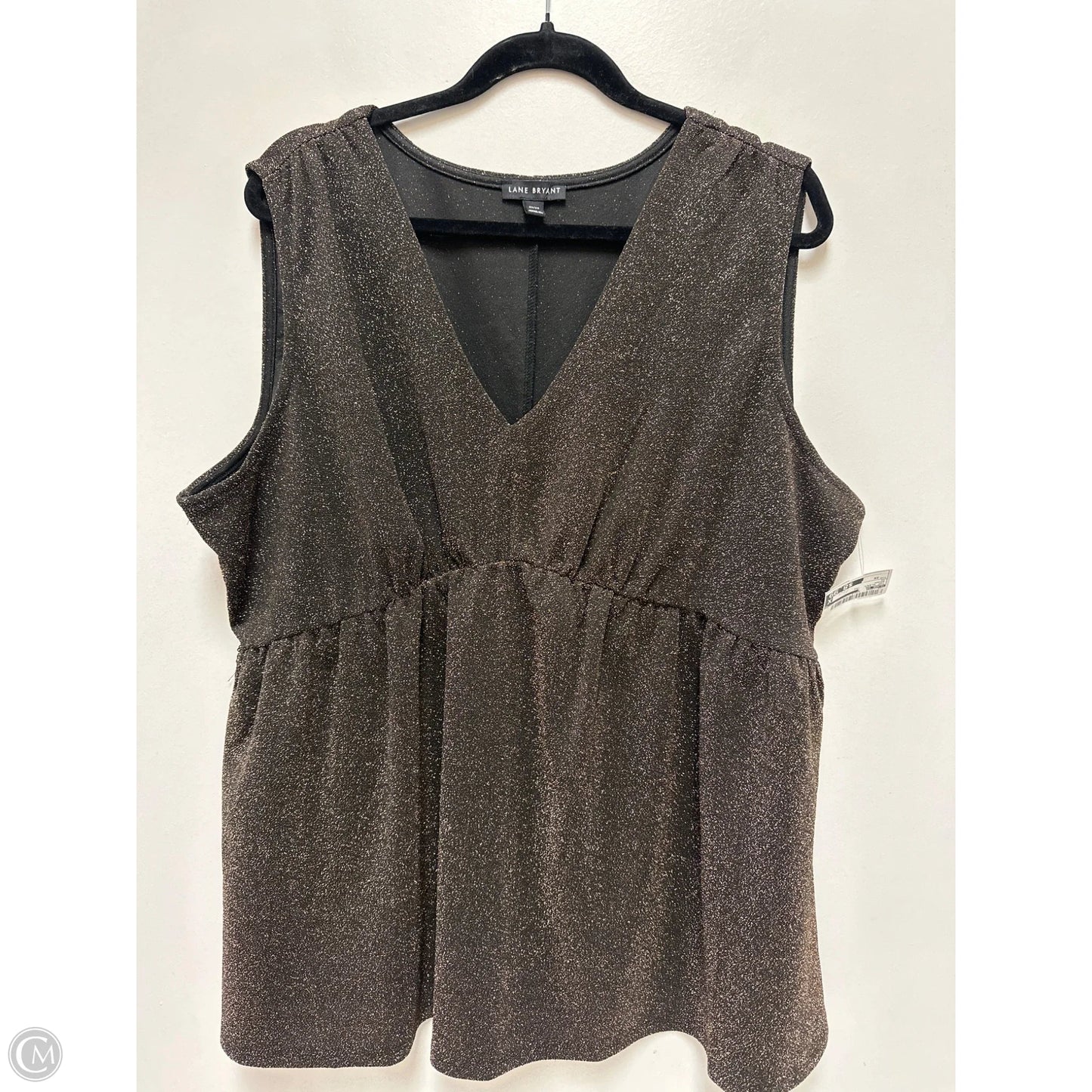 Top Sleeveless By Lane Bryant In Brown, Size: 3x