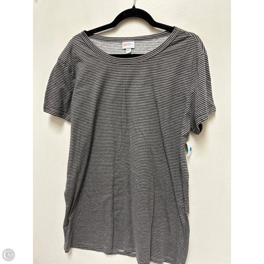 Top Short Sleeve By Lularoe In Striped Pattern, Size: 2x