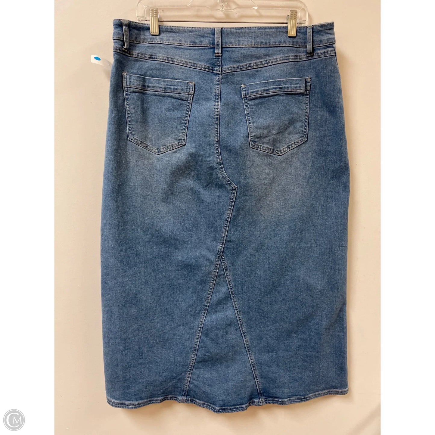 Skirt Maxi By Baccini In Blue Denim, Size: 12