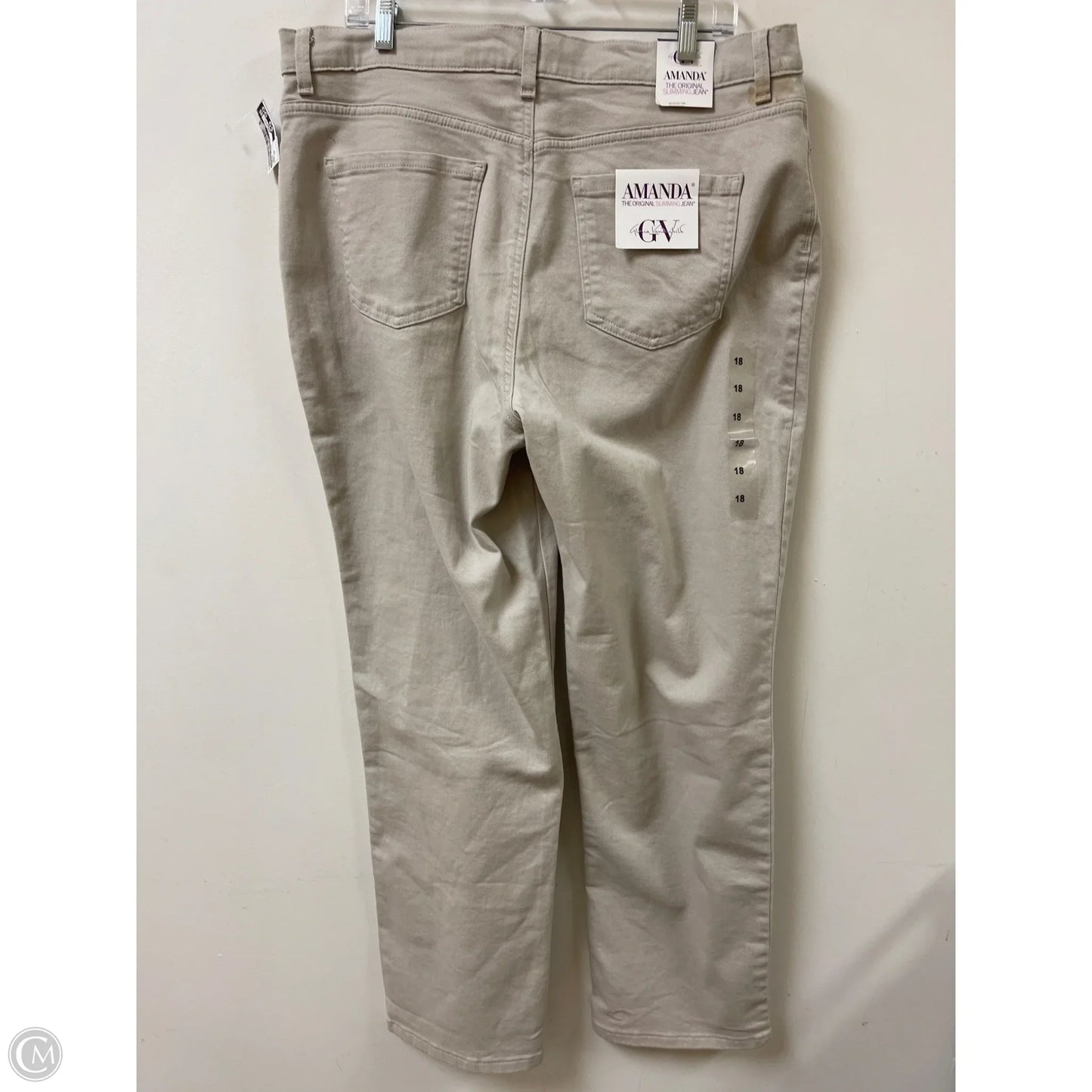 Pants Other By Gloria Vanderbilt In Cream, Size: 18