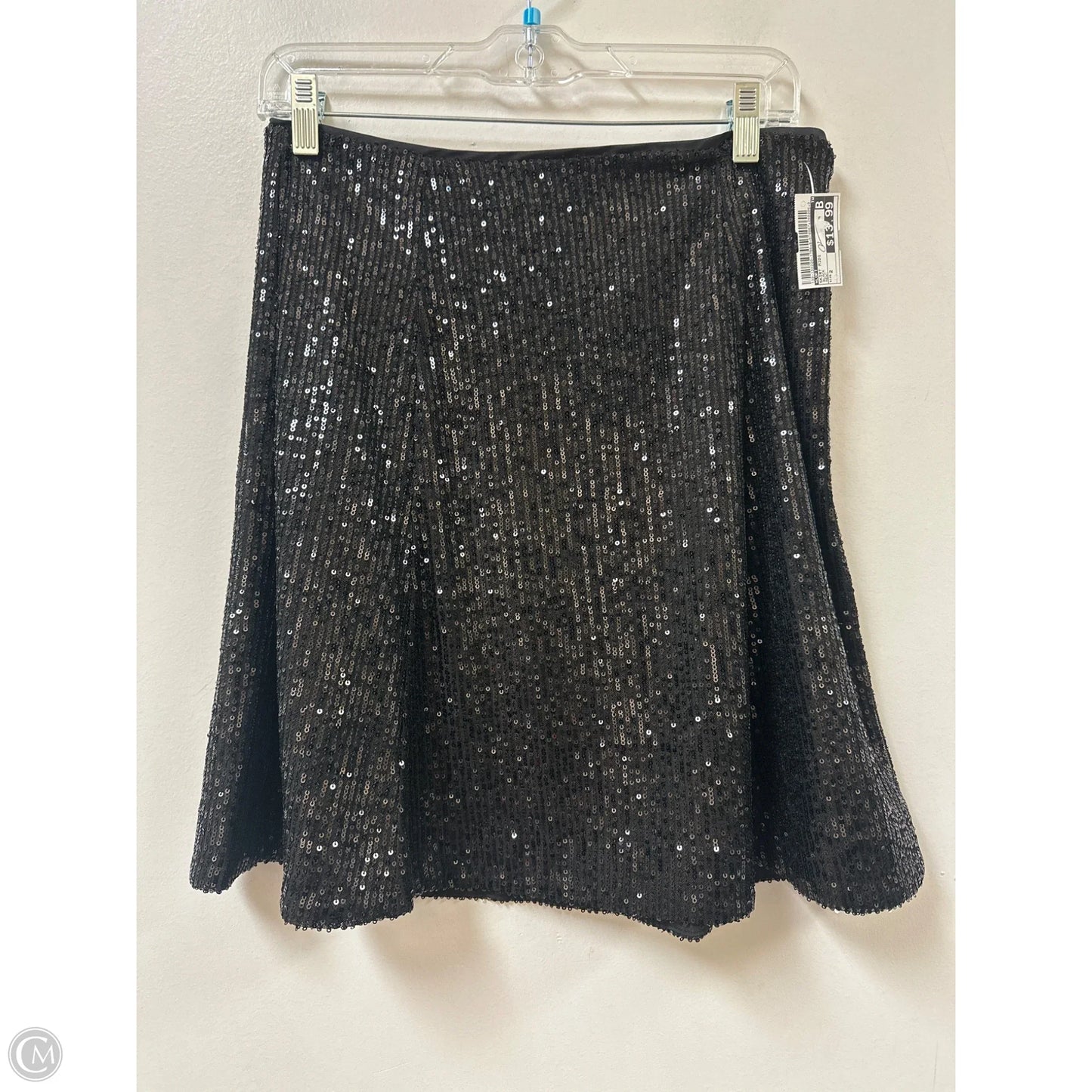 Skirt Midi By Loft In Black, Size: 2