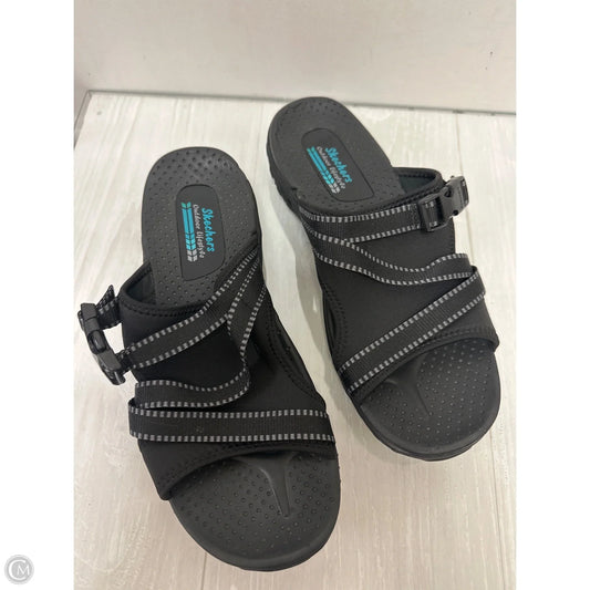 Sandals Flats By Skechers In Black, Size: 9