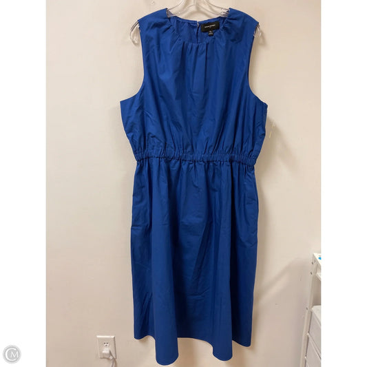 Dress Casual Maxi By Banana Republic In Blue, Size: Xl