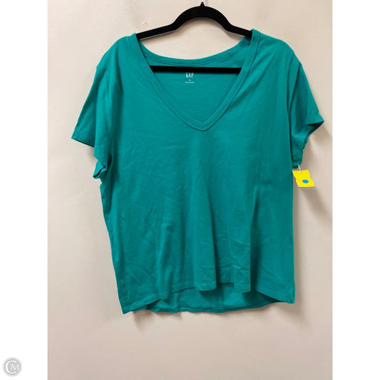 Top Short Sleeve By Gap In Green, Size: Xl