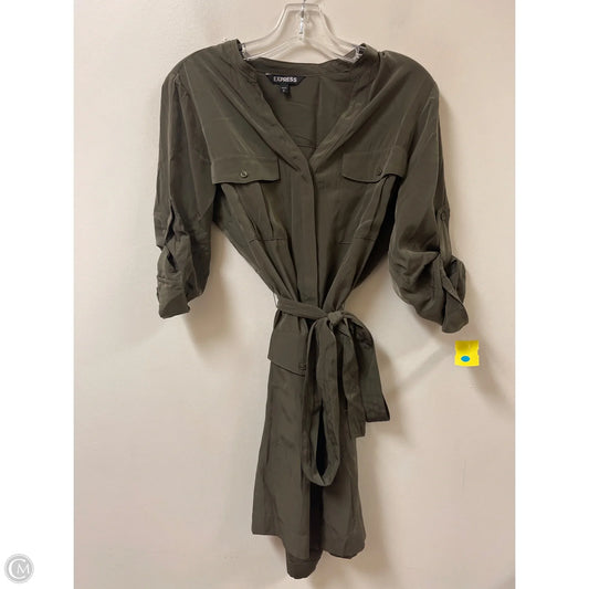 Dress Casual Midi By Express In Green, Size: S