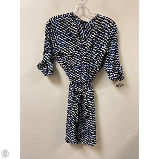 Dress Casual Short By Express In Black & Blue, Size: S