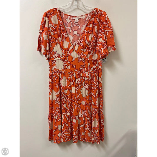 Dress Casual Midi By Knox Rose In Orange, Size: M