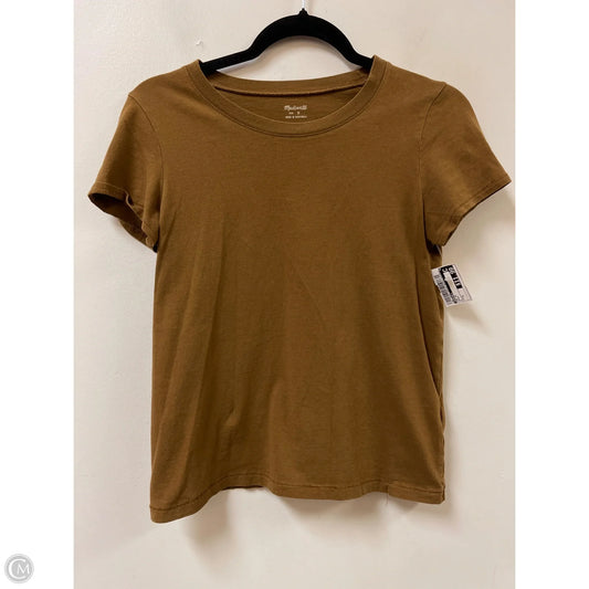 Top Short Sleeve By Madewell In Brown, Size: S