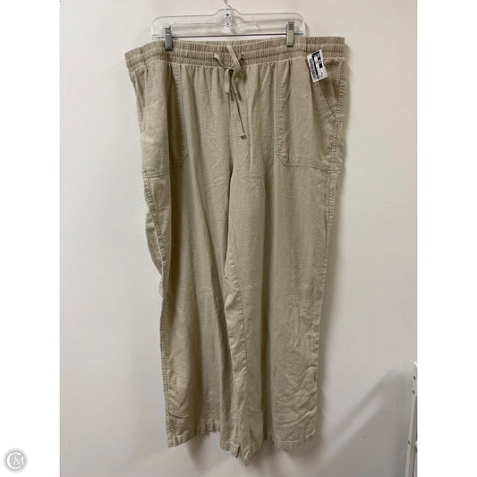 Pants Wide Leg By Cato In Tan, Size: 24