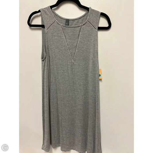 Tunic Sleeveless By Alya In Grey, Size: S