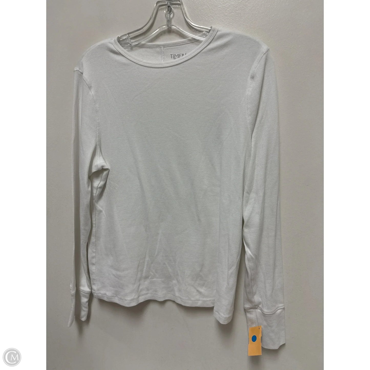 Top Long Sleeve Basic By Time And Tru In White, Size: Xl