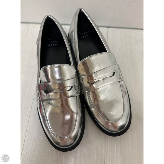 Shoes Flats By A New Day In Silver, Size: 9