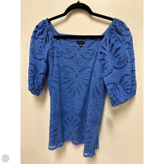 Top Short Sleeve By Talbots In Blue, Size: S