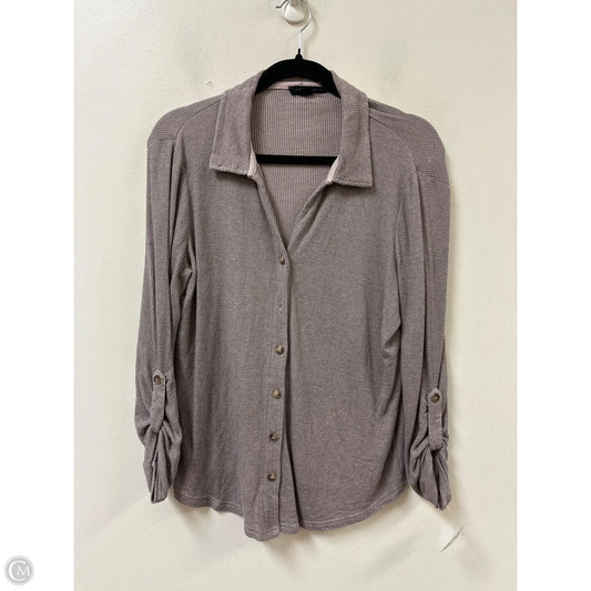 Blouse Long Sleeve By Jane And Delancey In Purple, Size: M