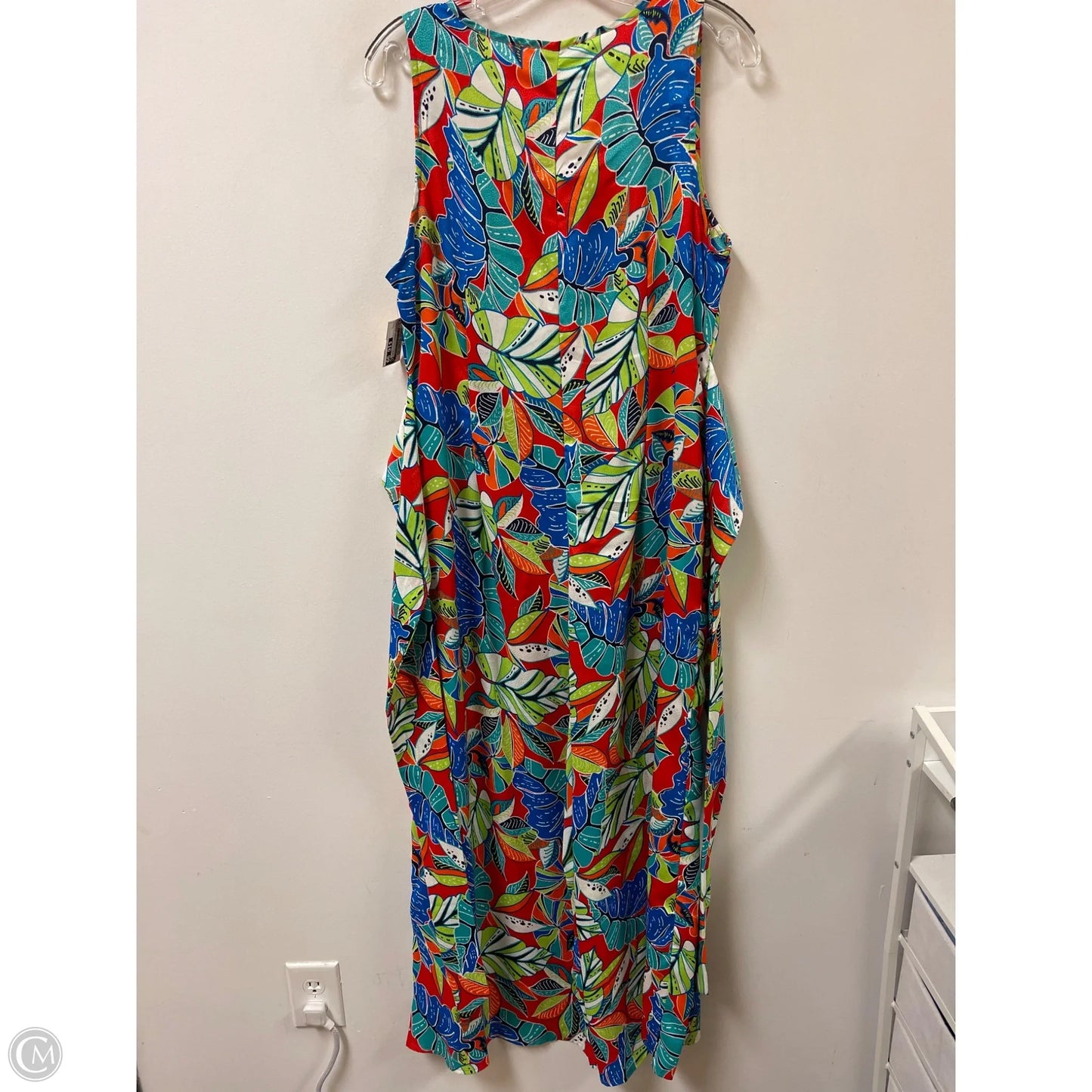 Jumpsuit By Nicole By Nicole Miller In Tropical Print, Size: L