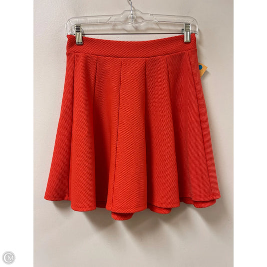 Skirt Midi By Clothes Mentor In Orange, Size: 8