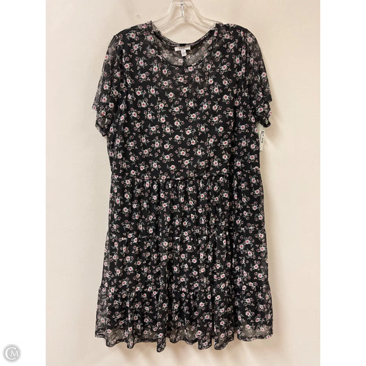 Dress Casual Short By Auw In Floral Print, Size: 1x