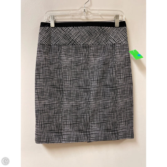 Skirt Midi By Express Design Studio In Black & White, Size: 8