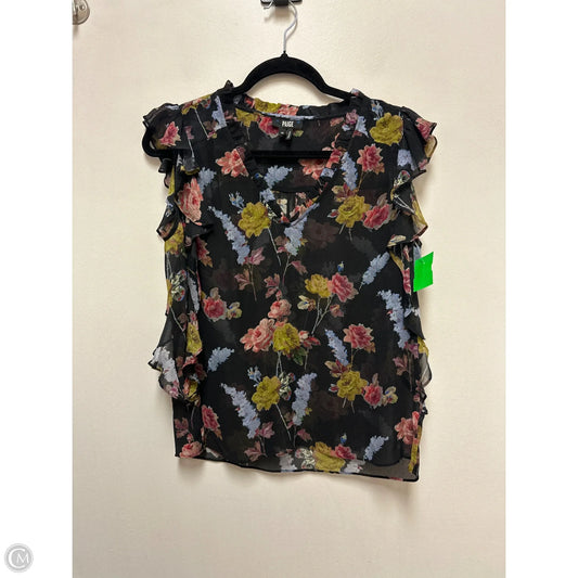Top Sleeveless By Paige In Floral Print, Size: Xs