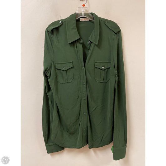 Top Long Sleeve Designer By Tory Burch In Green, Size: Xl
